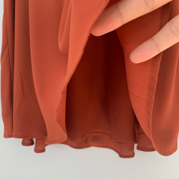 NWT Forever 21 Rust Color Mini Swing Skirt - Picture 6 of 11